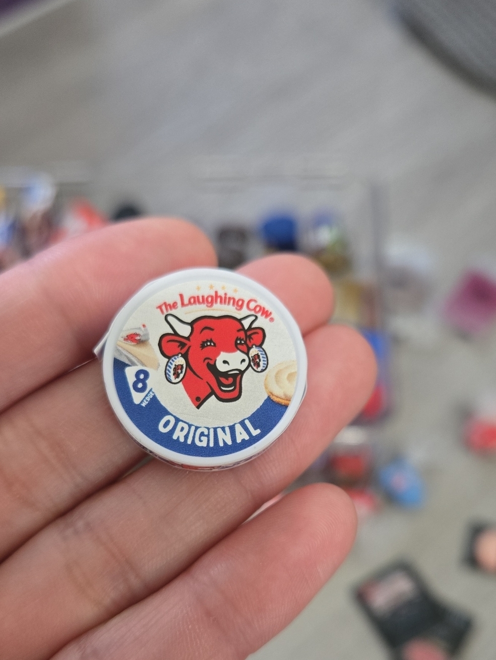 The Laughing Cow Kids Clip-On Charm - Red & White